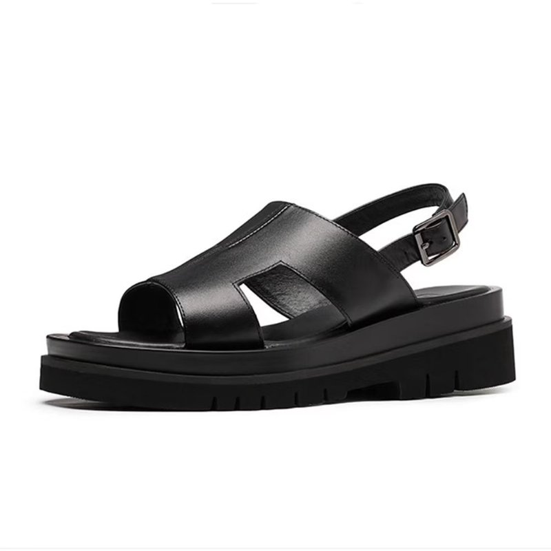 Casual Schoenen Heren Chique Platformsandalen - Zwart