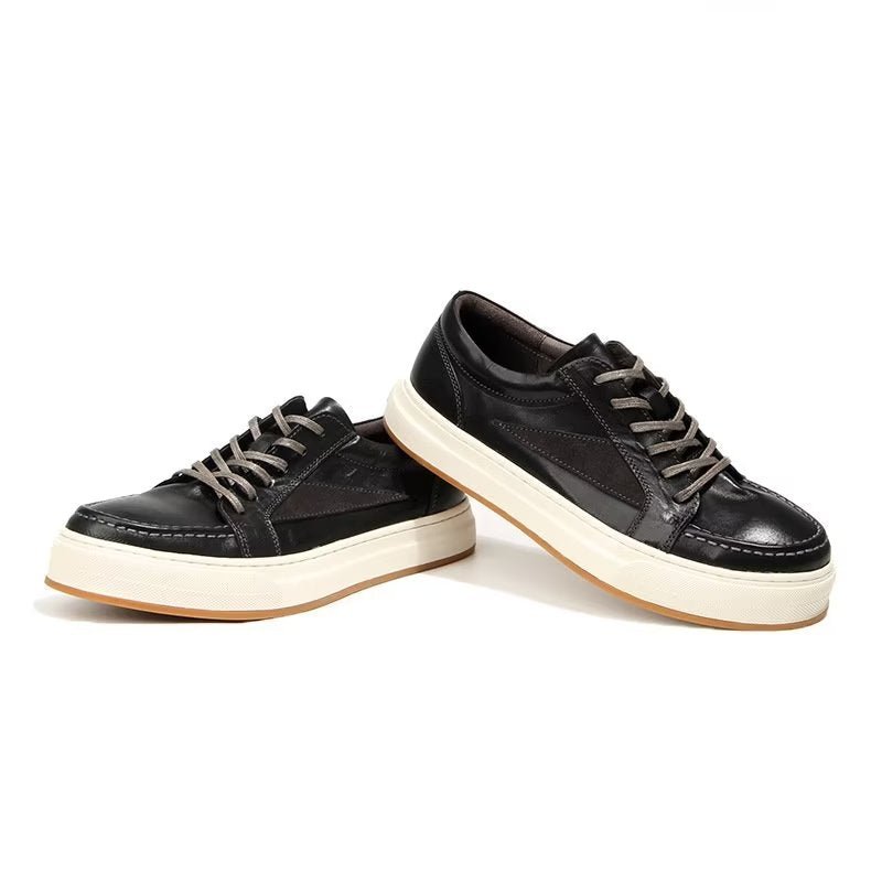 Casual Schoenen Heren Elegante Hoge Mode-sneakers - Zwart