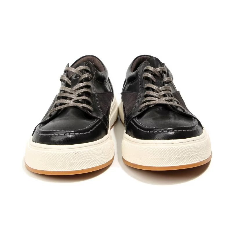 Casual Schoenen Heren Elegante Hoge Mode-sneakers - Zwart