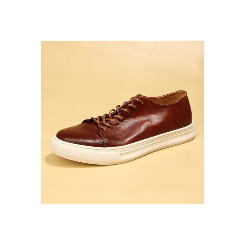 Casual Schoenen Heren Elegante Hoge Mode-sneakers - Bruin