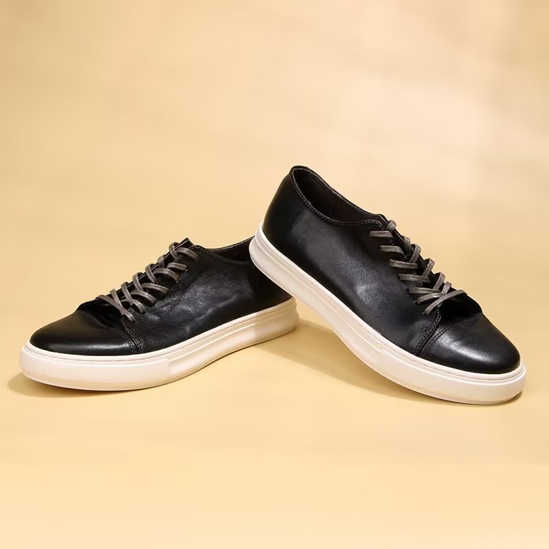 Casual Schoenen Heren Elegante Hoge Mode-sneakers - Zwart