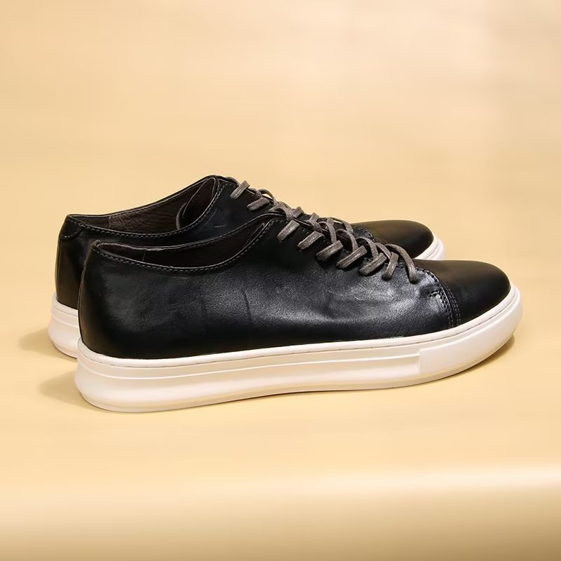 Casual Schoenen Heren Elegante Hoge Mode-sneakers - Zwart