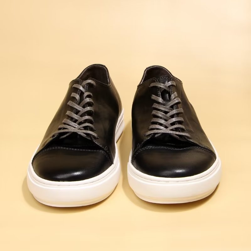 Casual Schoenen Heren Elegante Hoge Mode-sneakers - Zwart