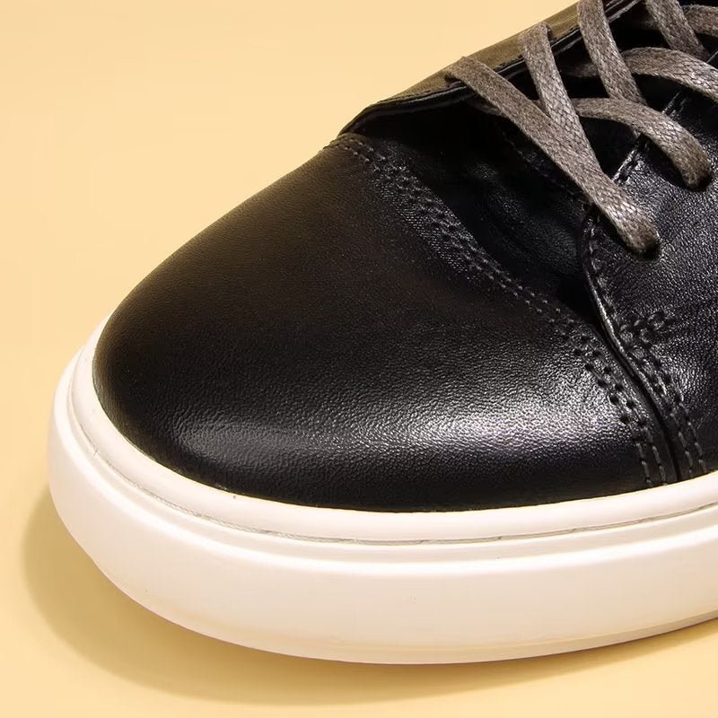 Casual Schoenen Heren Elegante Hoge Mode-sneakers - Zwart