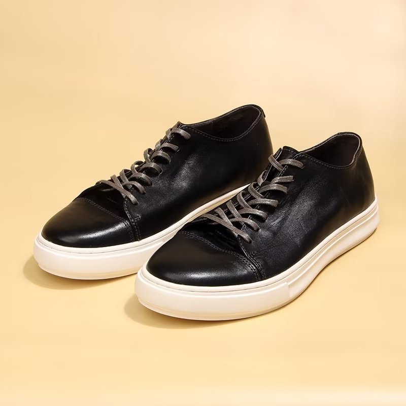 Casual Schoenen Heren Elegante Hoge Mode-sneakers - Zwart