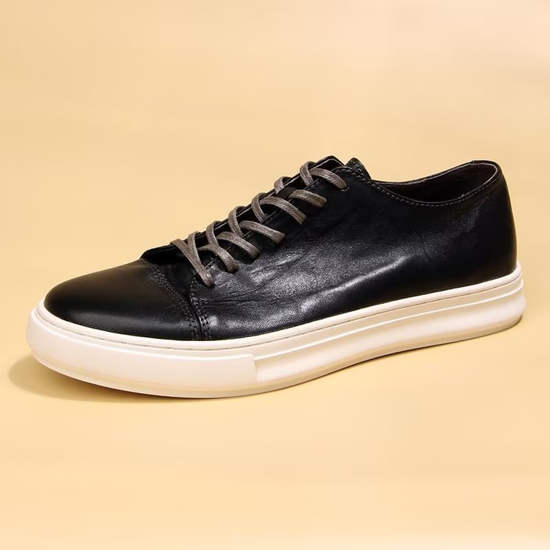 Casual Schoenen Heren Elegante Hoge Mode-sneakers - Zwart