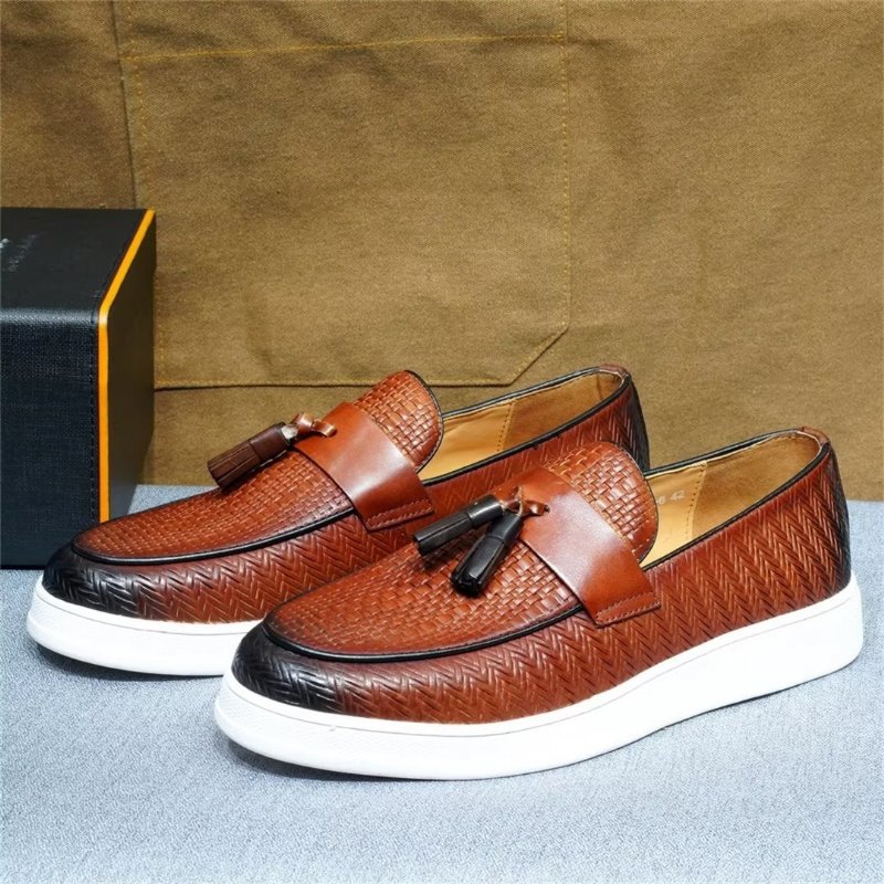 Casual Schoenen Heren Instapper Elegantie - Bruin