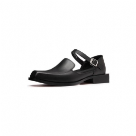 Casual Schoenen Heren Leren Chique Sandalen Met Gesp