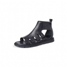 Casual Schoenen Heren Luxe Sandalen Met Peeptoe-band