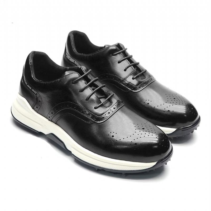 Casual Schoenen Heren Modern Comfort Leren - Zwart