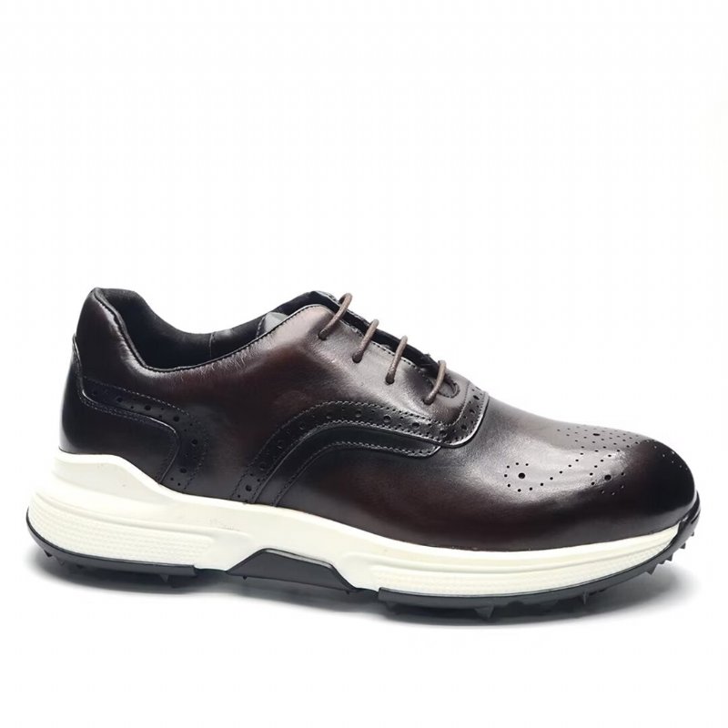 Casual Schoenen Heren Modern Comfort Leren - Koffie