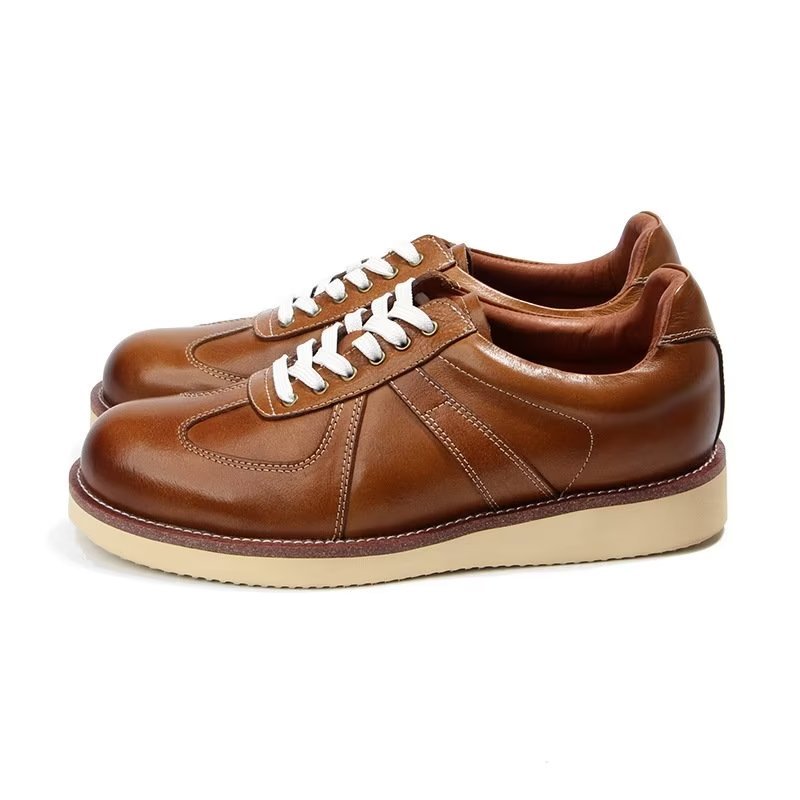 Casual Schoenen Heren Modieuze Hoge Mode-sneakers - Bruin