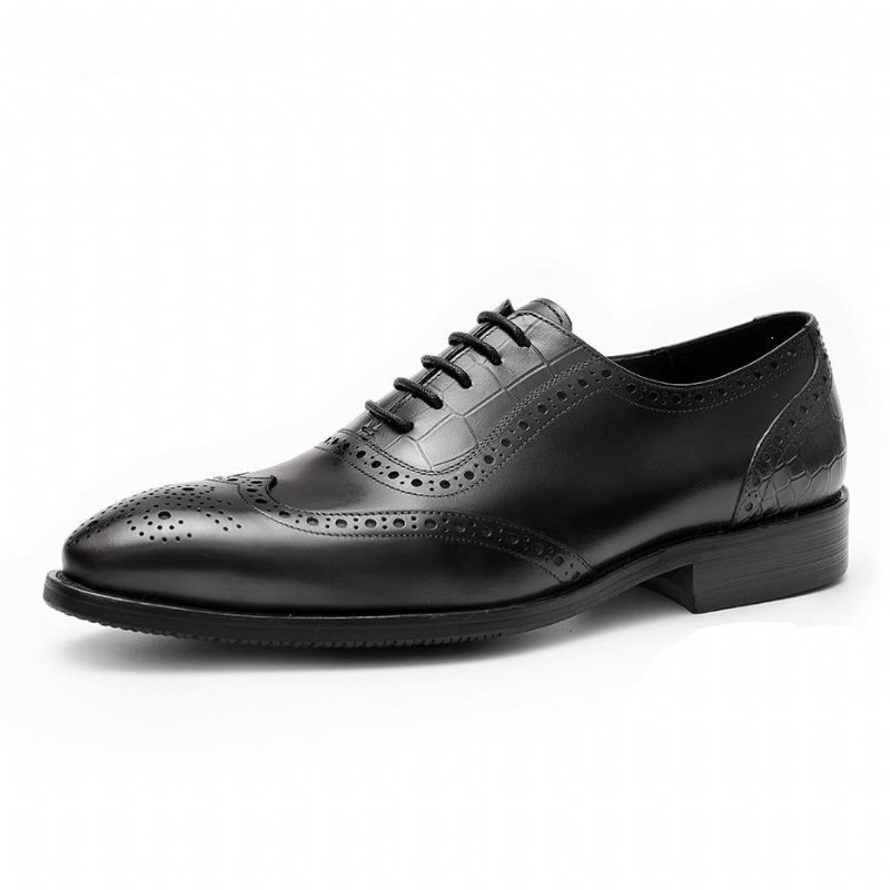 Formele Herenschoenen Brogue-schoenen Met Exotisch Patroon Kant