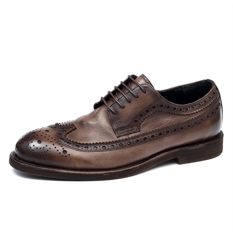 Formele Herenschoenen Brogues Trouwjurkschoenen - Zwart Grijs