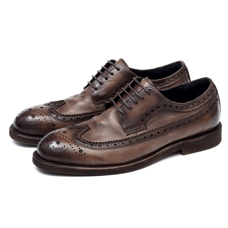 Formele Herenschoenen Brogues Trouwjurkschoenen - Zwart Grijs