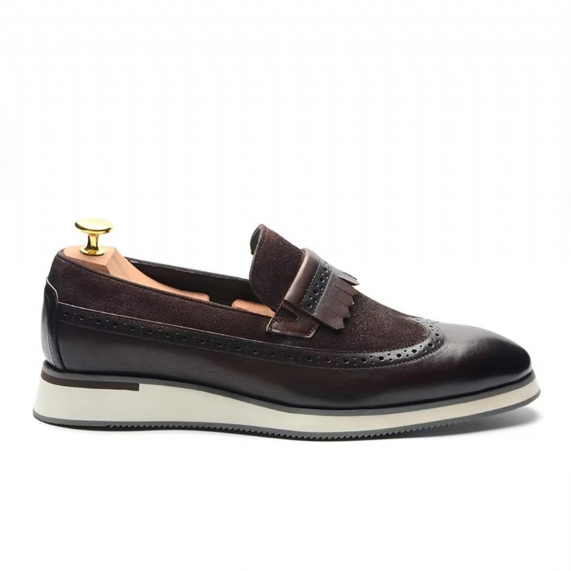 Formele Herenschoenen Comfortabele Moderne Loafers - Koffie