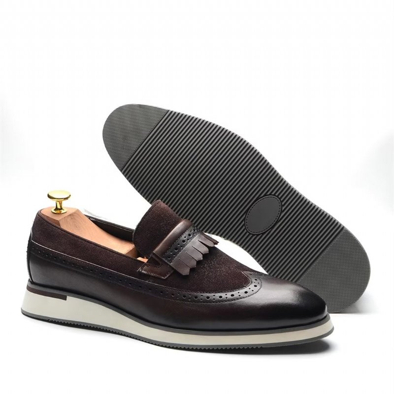 Formele Herenschoenen Comfortabele Moderne Loafers - Koffie