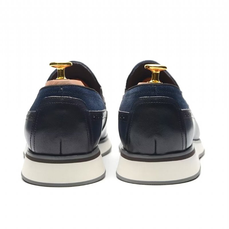 Formele Herenschoenen Comfortabele Moderne Loafers - Blauw