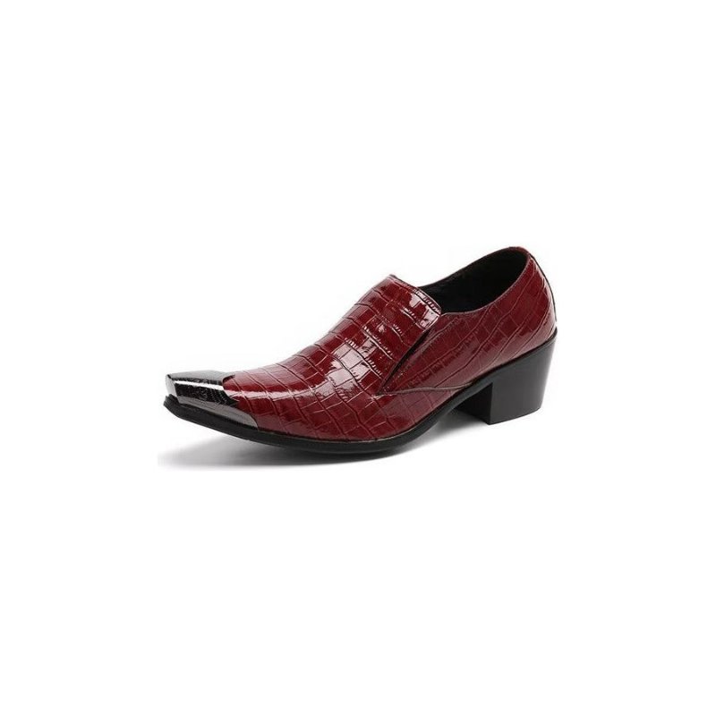 Formele Herenschoenen Crocslip Elegante Nette Schoenen - Rood