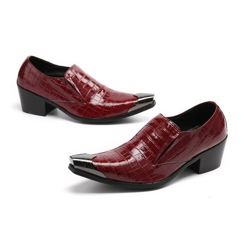 Formele Herenschoenen Crocslip Elegante Nette Schoenen - Rood