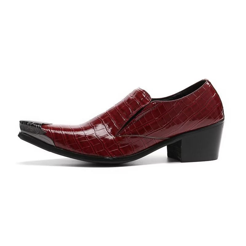 Formele Herenschoenen Crocslip Elegante Nette Schoenen - Rood