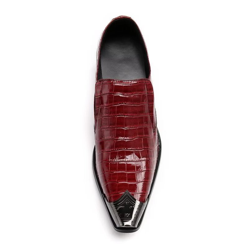 Formele Herenschoenen Crocslip Elegante Nette Schoenen - Rood