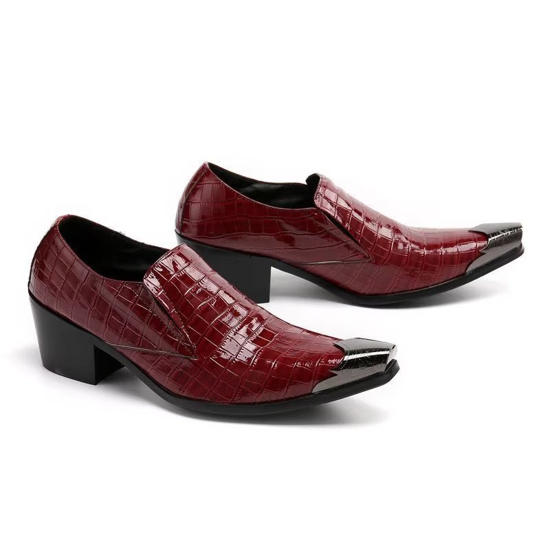 Formele Herenschoenen Crocslip Elegante Nette Schoenen - Rood