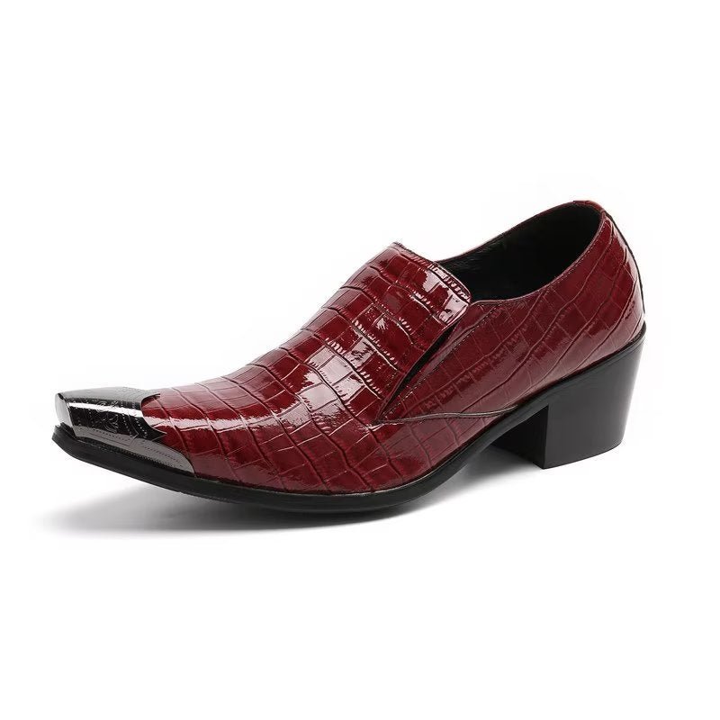 Formele Herenschoenen Crocslip Elegante Nette Schoenen - Rood