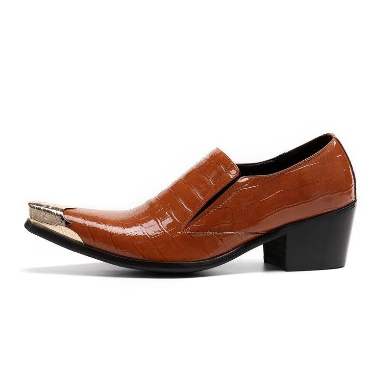 Formele Herenschoenen Crocslip Elegante Nette Schoenen - Bruin