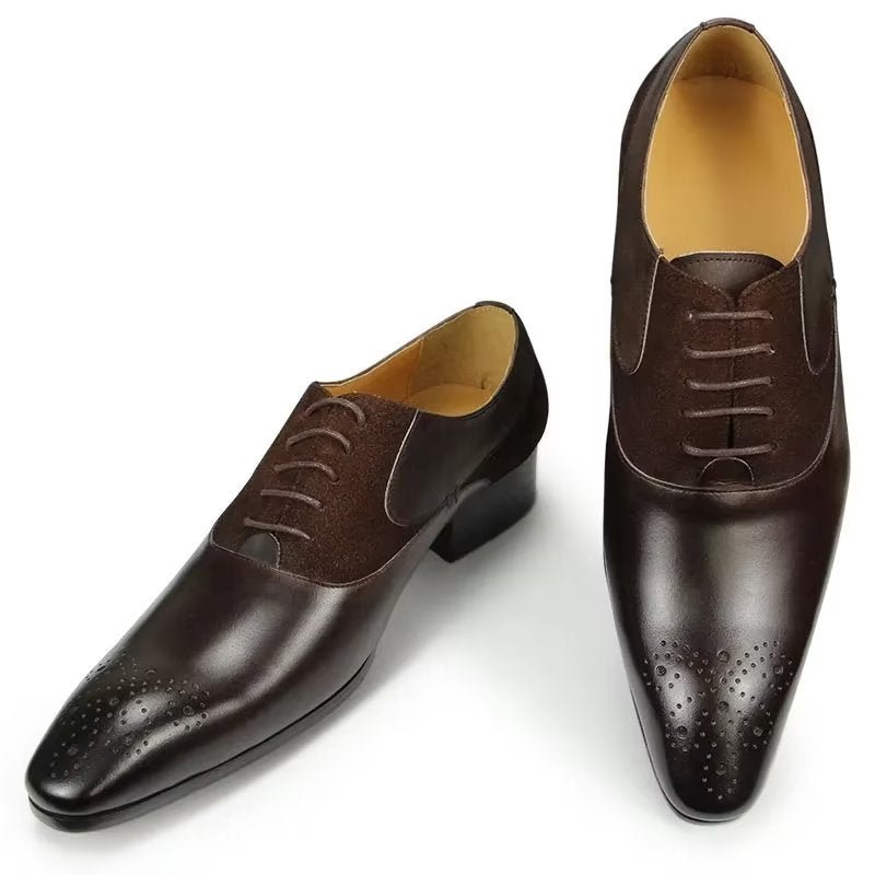 Formele Herenschoenen Deluxe Huwelijkse Oxford Modishopulence Brogueschoenen - Koffie