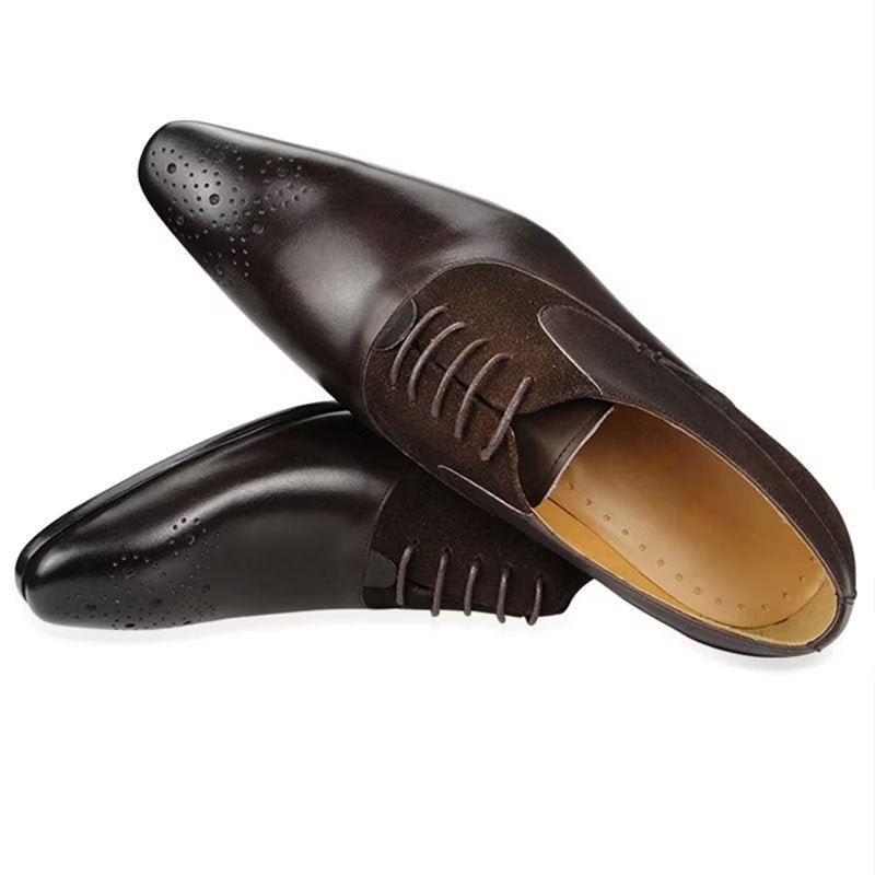 Formele Herenschoenen Deluxe Huwelijkse Oxford Modishopulence Brogueschoenen - Koffie