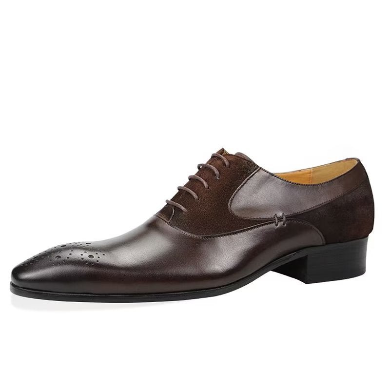 Formele Herenschoenen Deluxe Huwelijkse Oxford Modishopulence Brogueschoenen - Koffie