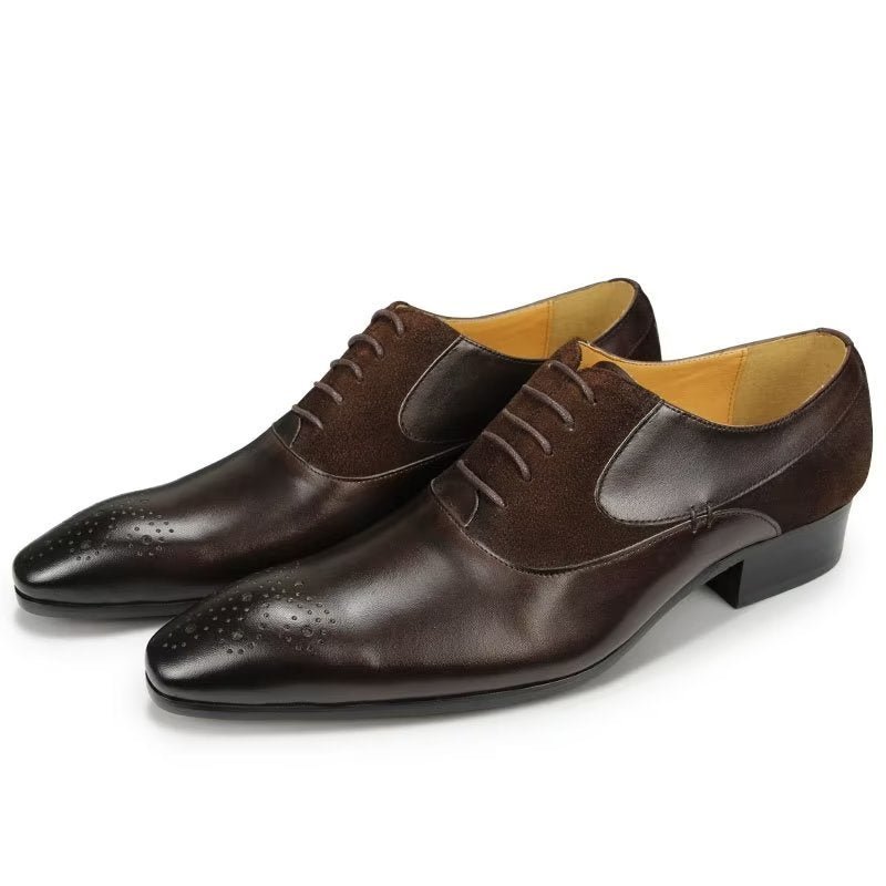 Formele Herenschoenen Deluxe Huwelijkse Oxford Modishopulence Brogueschoenen - Koffie