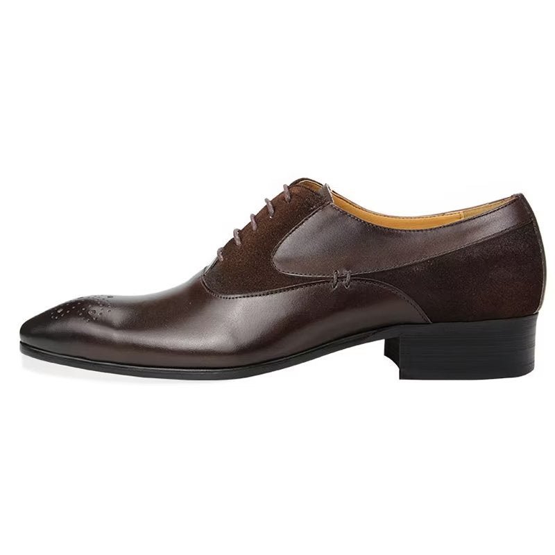 Formele Herenschoenen Deluxe Huwelijkse Oxford Modishopulence Brogueschoenen - Koffie