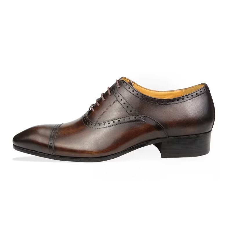 Formele Herenschoenen Deluxe Oxford Lavishhuwelijksbrogues - Koffie