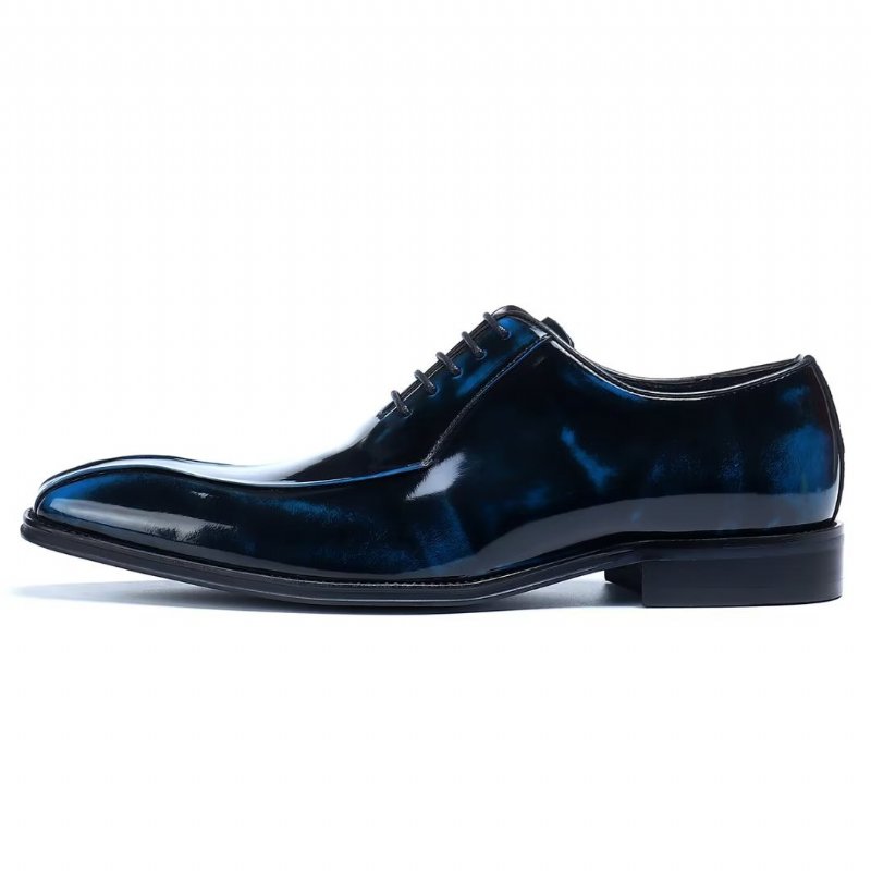 Formele Herenschoenen Echt Leer Oxford-schoenen - Blauw