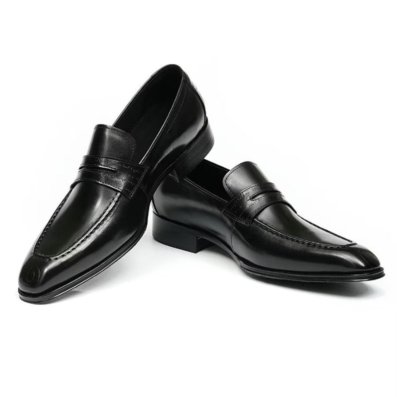 Formele Herenschoenen Elegant Gesneden Britse Lederen Executive Schoenen - Zwart