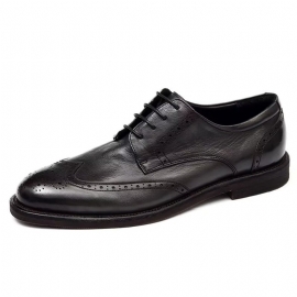 Formele Herenschoenen Elegant Gesneden Britse Leren Schoenen