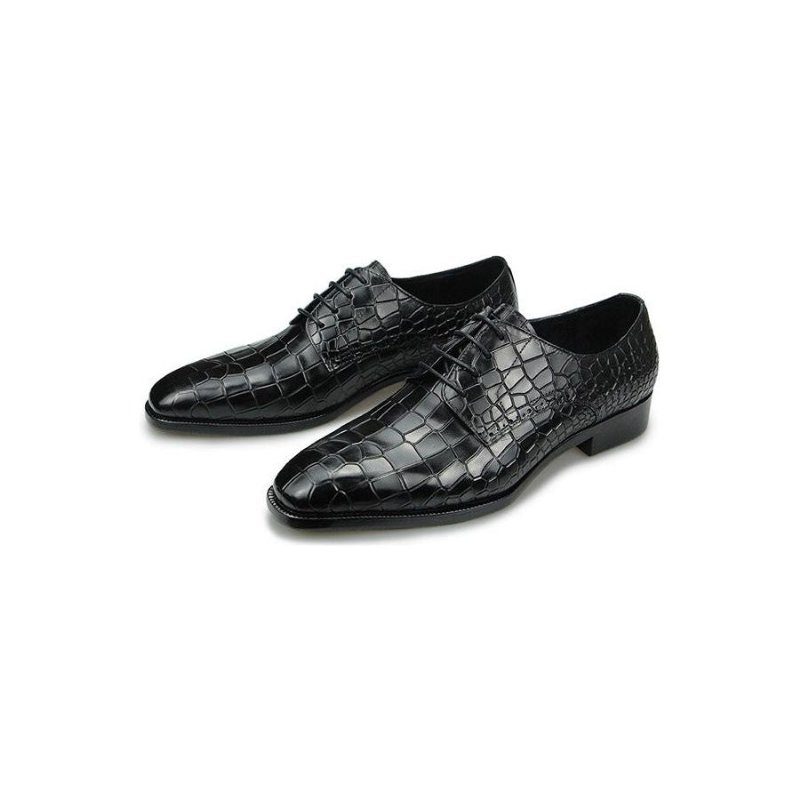 Formele Herenschoenen Elegante Croctex Derby-schoenen Met Puntige Neus Luxe