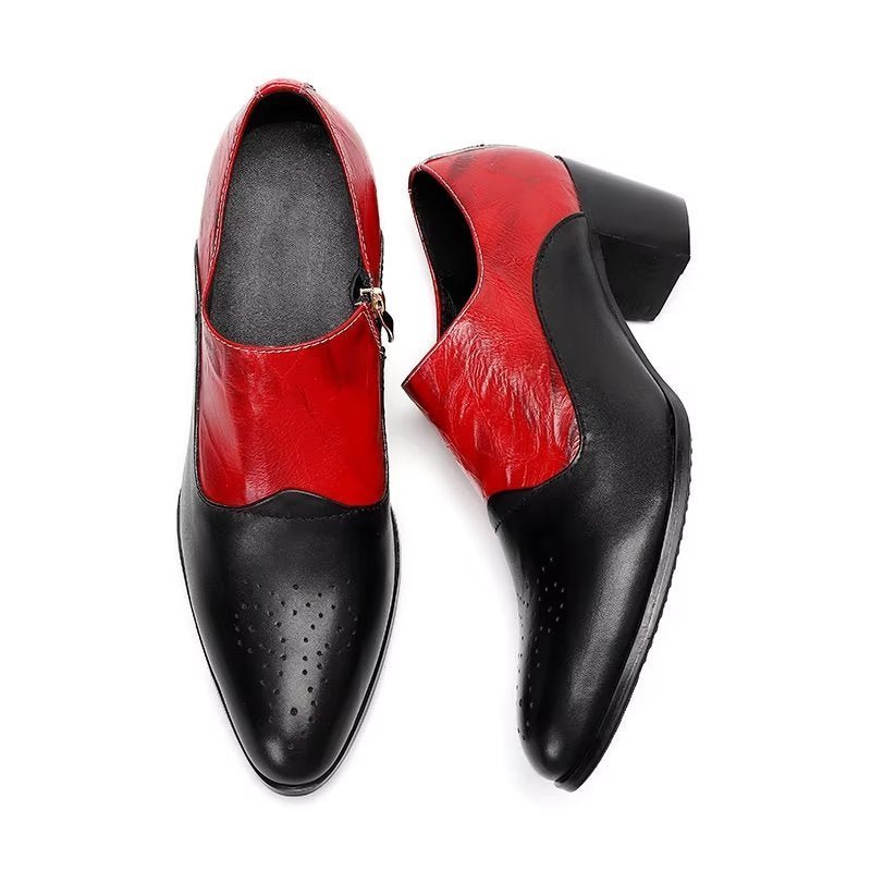 Formele Herenschoenen Elegante Instapschoenen - Rood