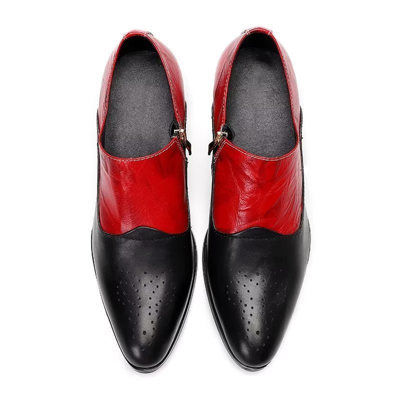 Formele Herenschoenen Elegante Instapschoenen - Rood