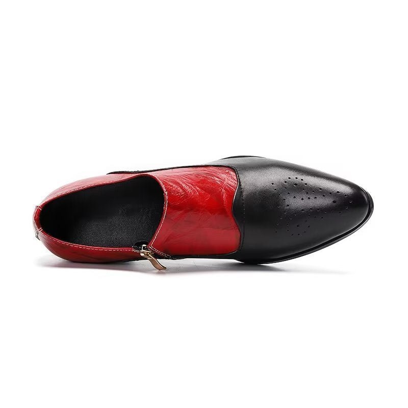 Formele Herenschoenen Elegante Instapschoenen - Rood