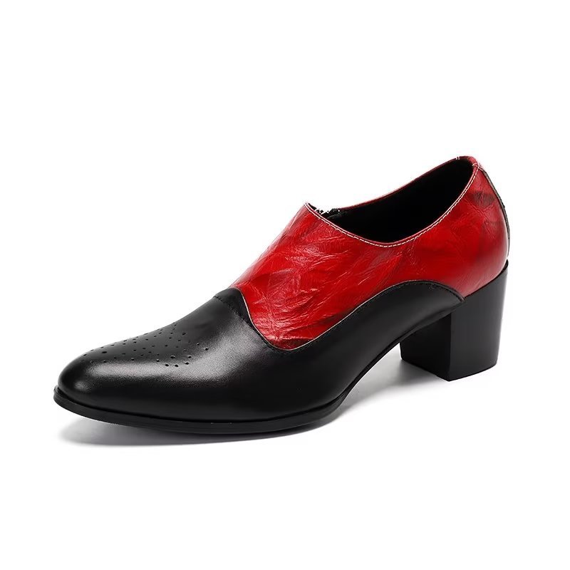 Formele Herenschoenen Elegante Instapschoenen - Rood