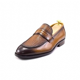 Formele Herenschoenen Elegante Klassieke Leren Brogue-instappers