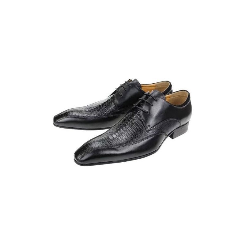 Formele Herenschoenen Elegante Krokodillenleer Luxe Brogue Oxford-schoenen