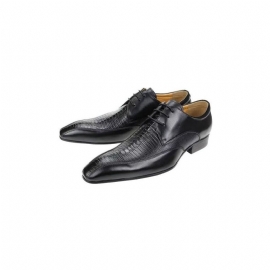 Formele Herenschoenen Elegante Krokodillenleer Luxe Brogue Oxford-schoenen