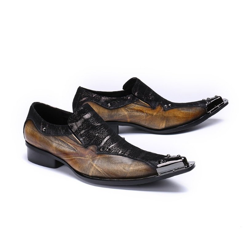 Formele Herenschoenen Eleganza Exotische Loafers - Koffie