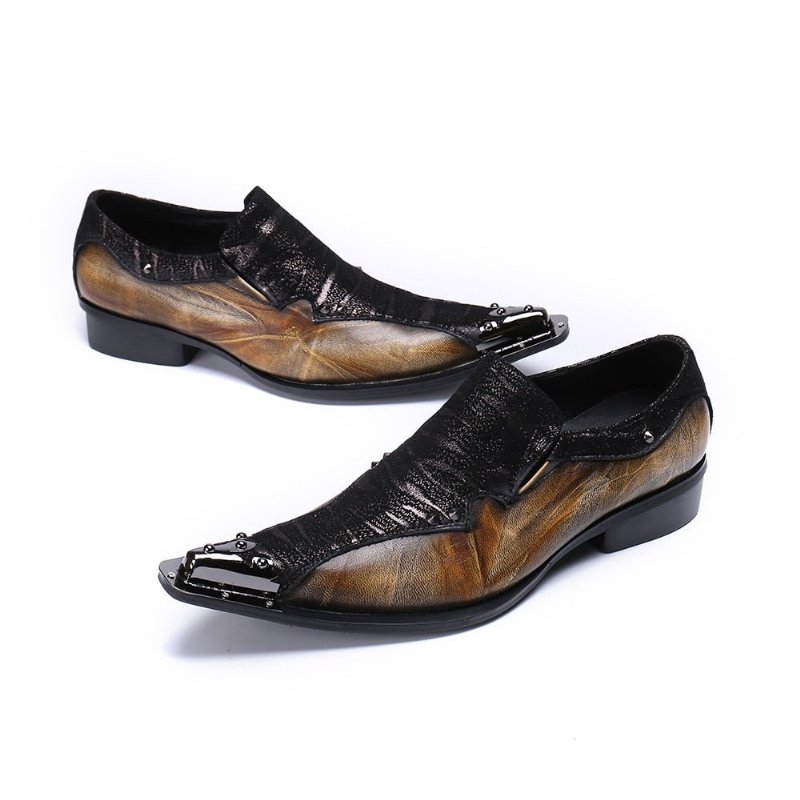 Formele Herenschoenen Eleganza Exotische Loafers - Koffie