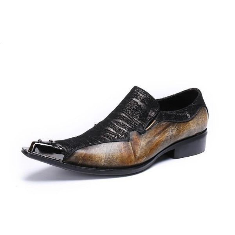 Formele Herenschoenen Eleganza Exotische Loafers - Koffie