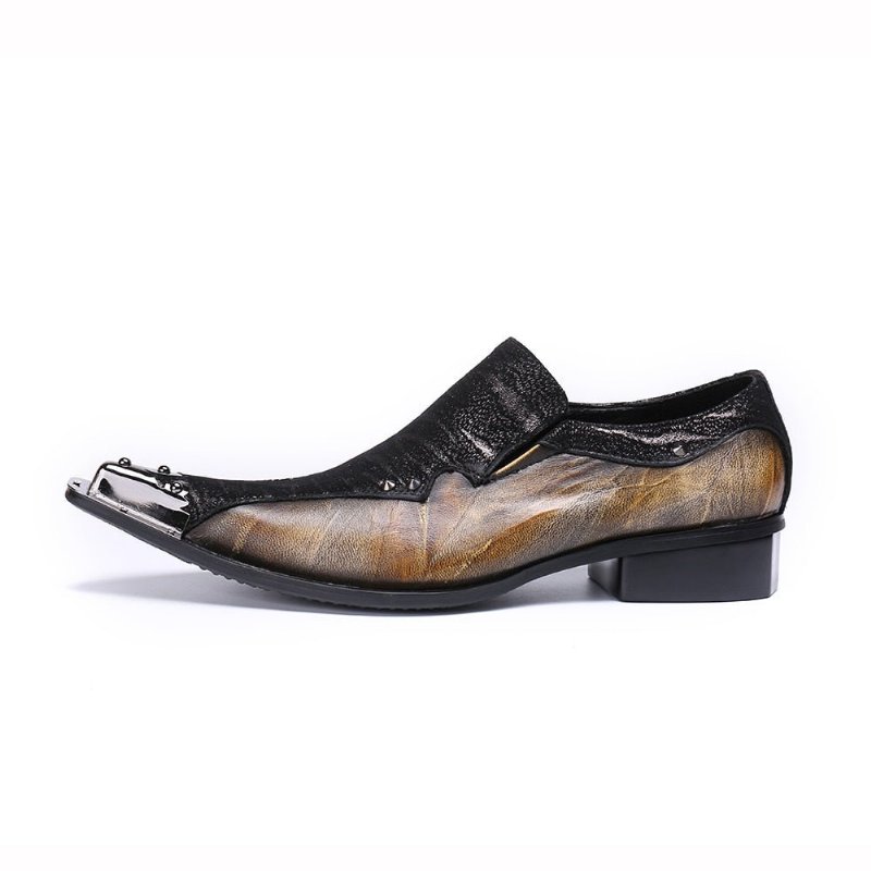 Formele Herenschoenen Eleganza Exotische Loafers - Koffie